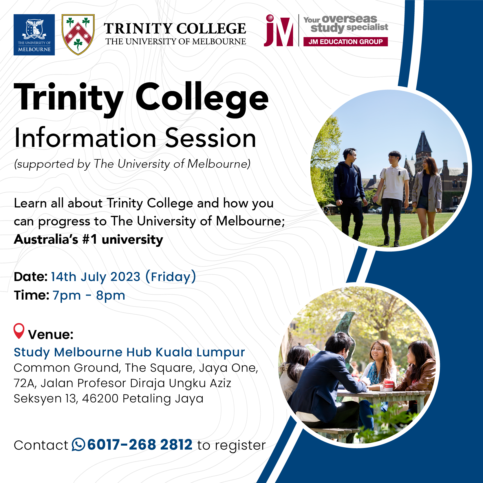 Trinity College Information Session & Pre-Departure Briefing