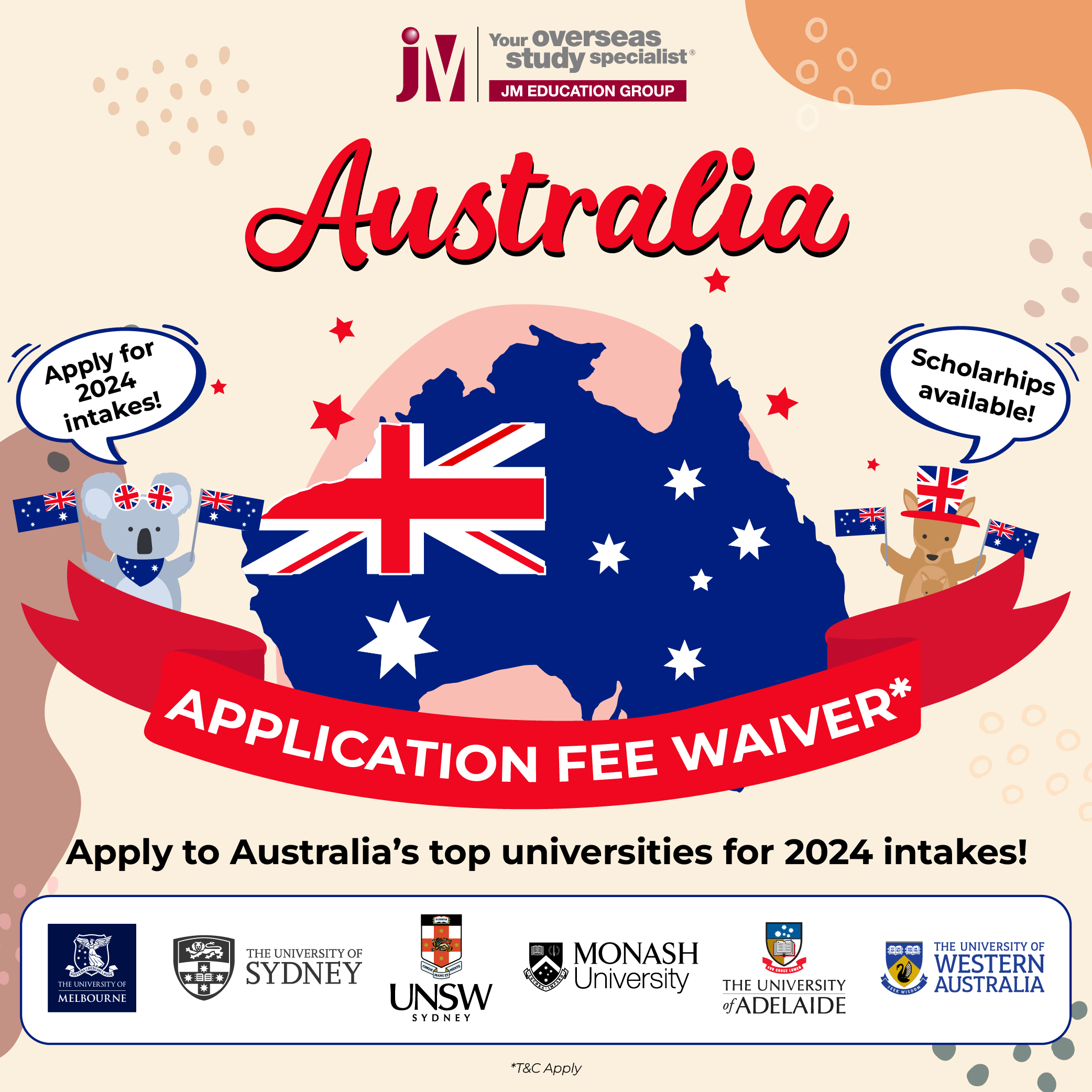 Australia Application Fee Waiver